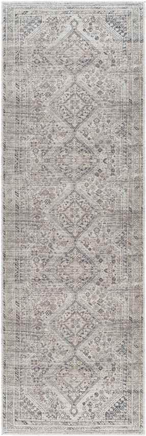 Tonganoxie Traditional Light Beige Washable Area Rug