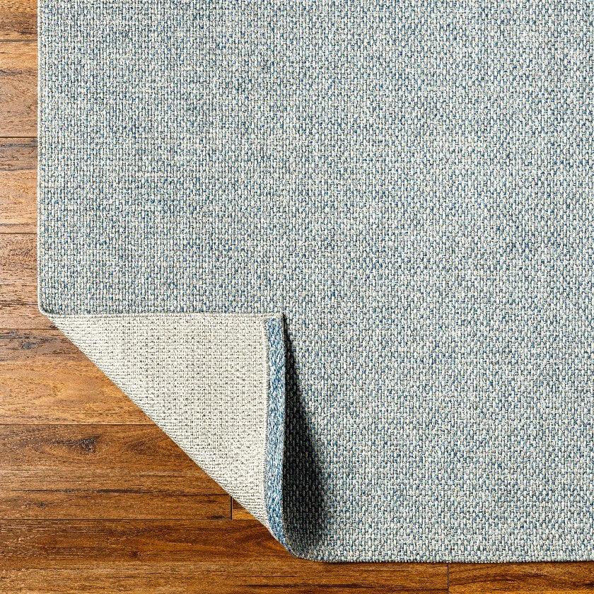 Travious Solid and Border Ash Area Rug