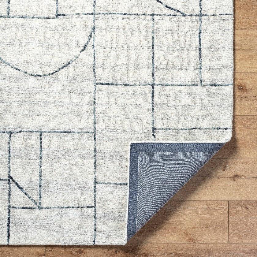 Tyerra Modern Cream/Light Slate Area Rug