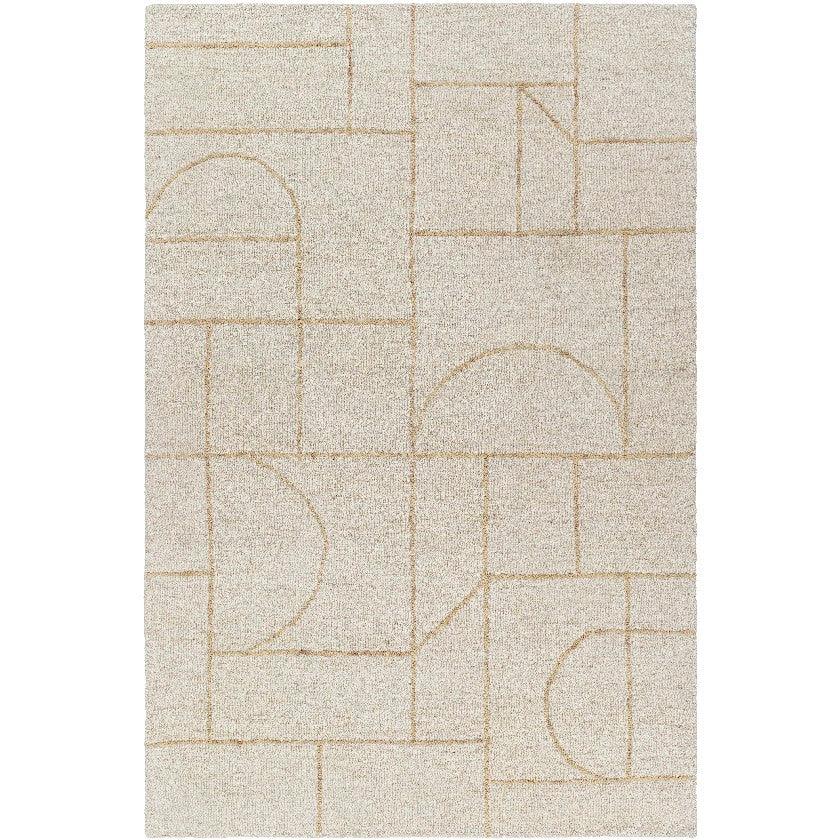 Tyerra Modern Light Beige Area Rug