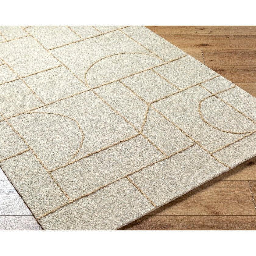 Tyerra Modern Light Beige Area Rug