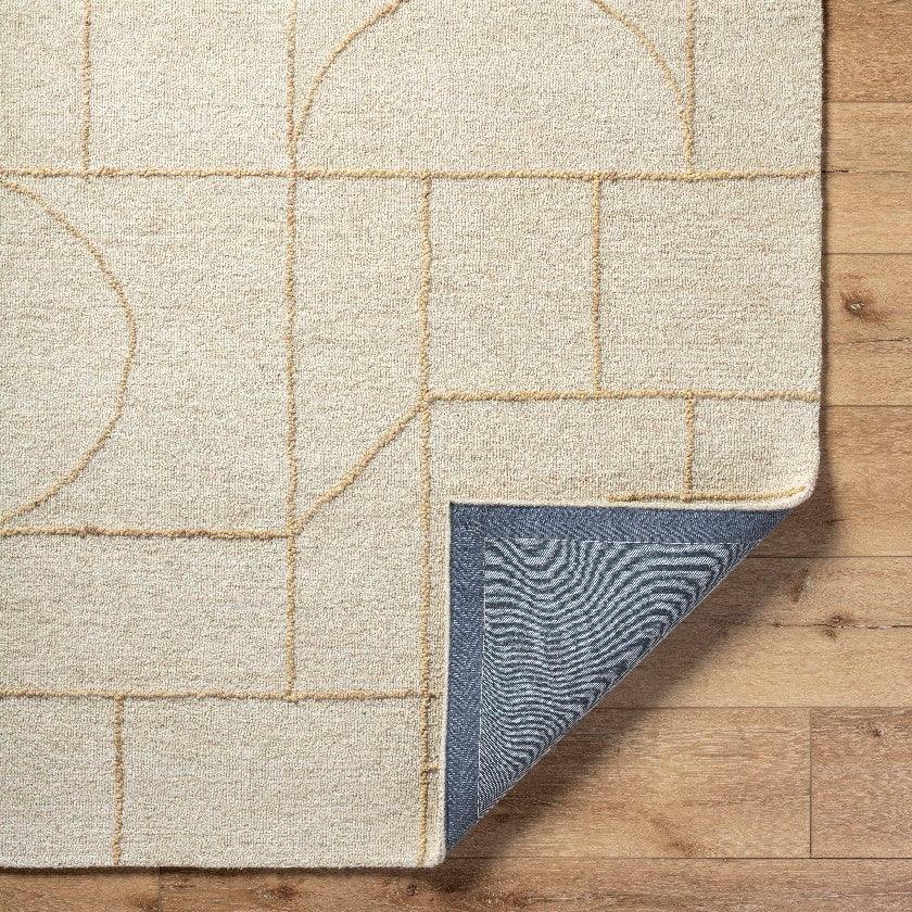 Tyerra Modern Light Beige Area Rug