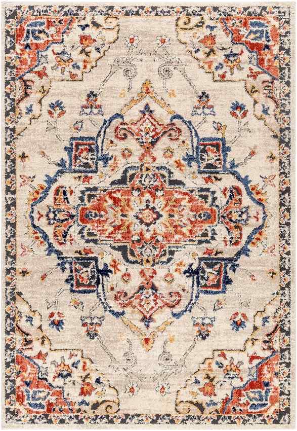 Tyria Traditional Denim Area Rug