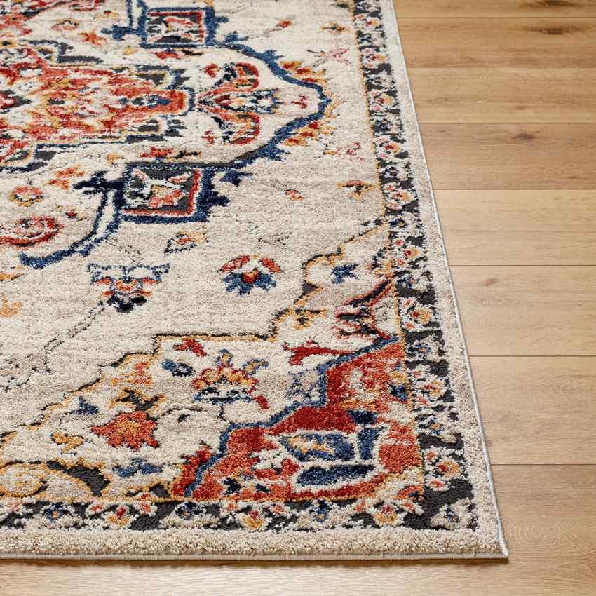 Tyria Traditional Denim Area Rug