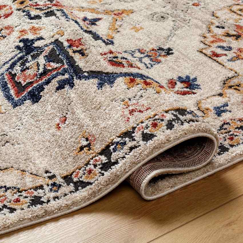 Tyria Traditional Denim Area Rug