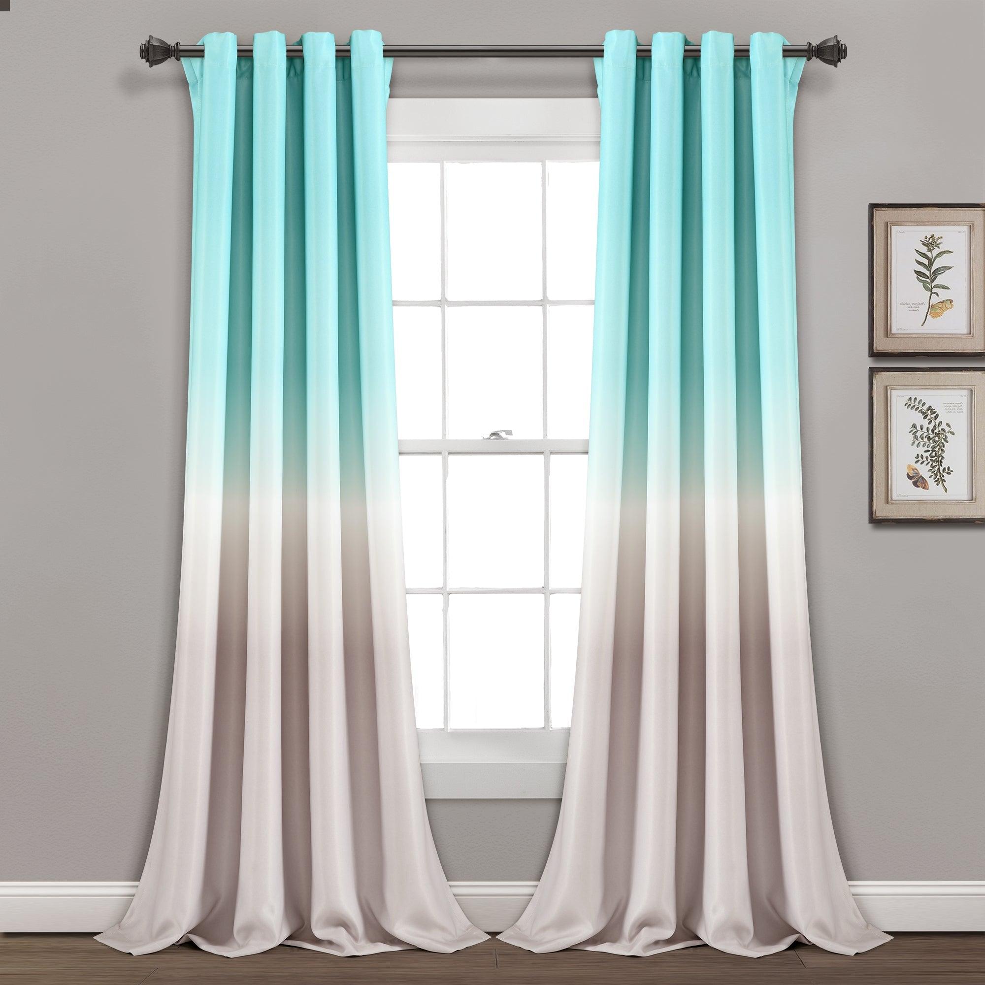 Umbre Fiesta Light Filtering Window Curtain Panel Set