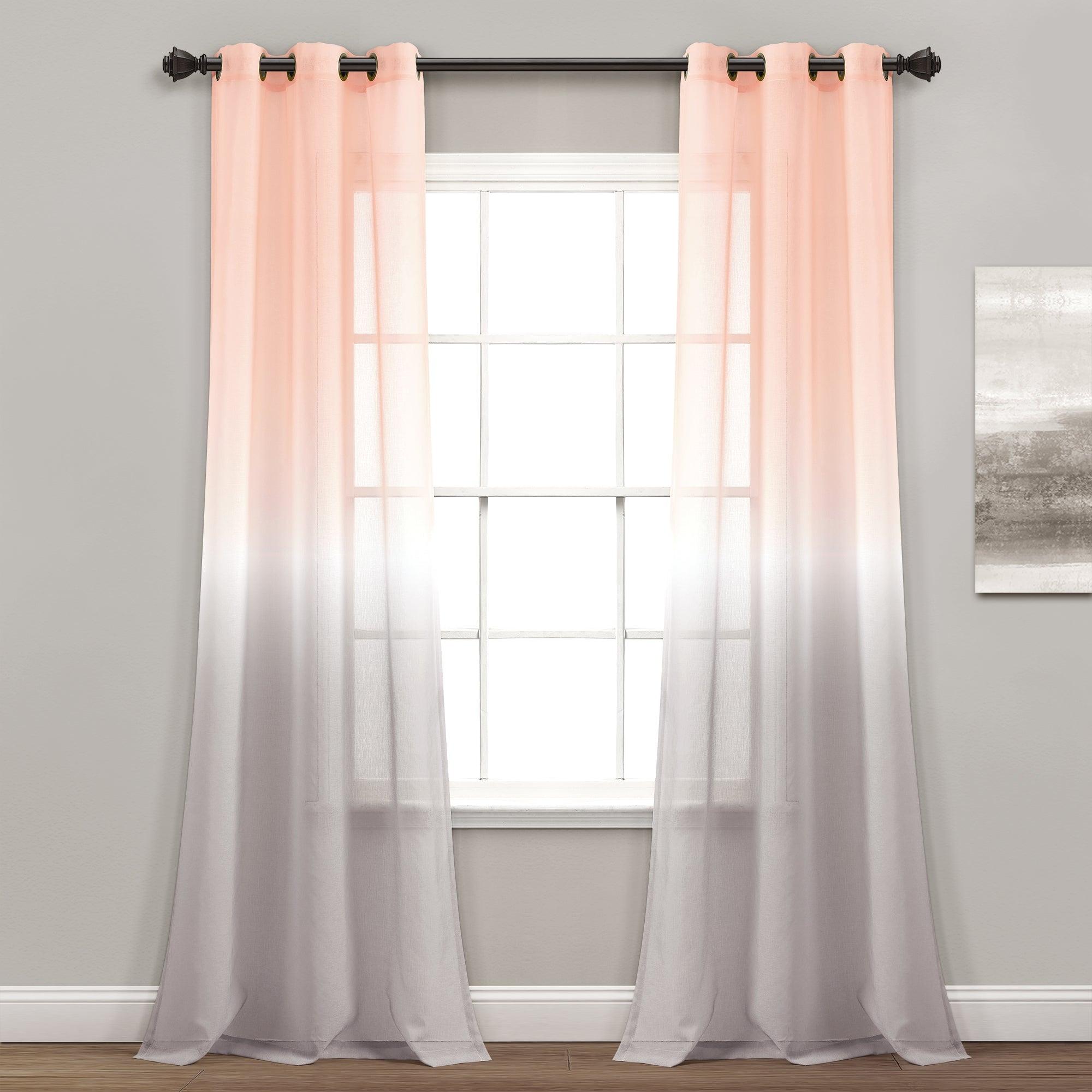 Umbre Fiesta Sheer Window Curtain Panel Set