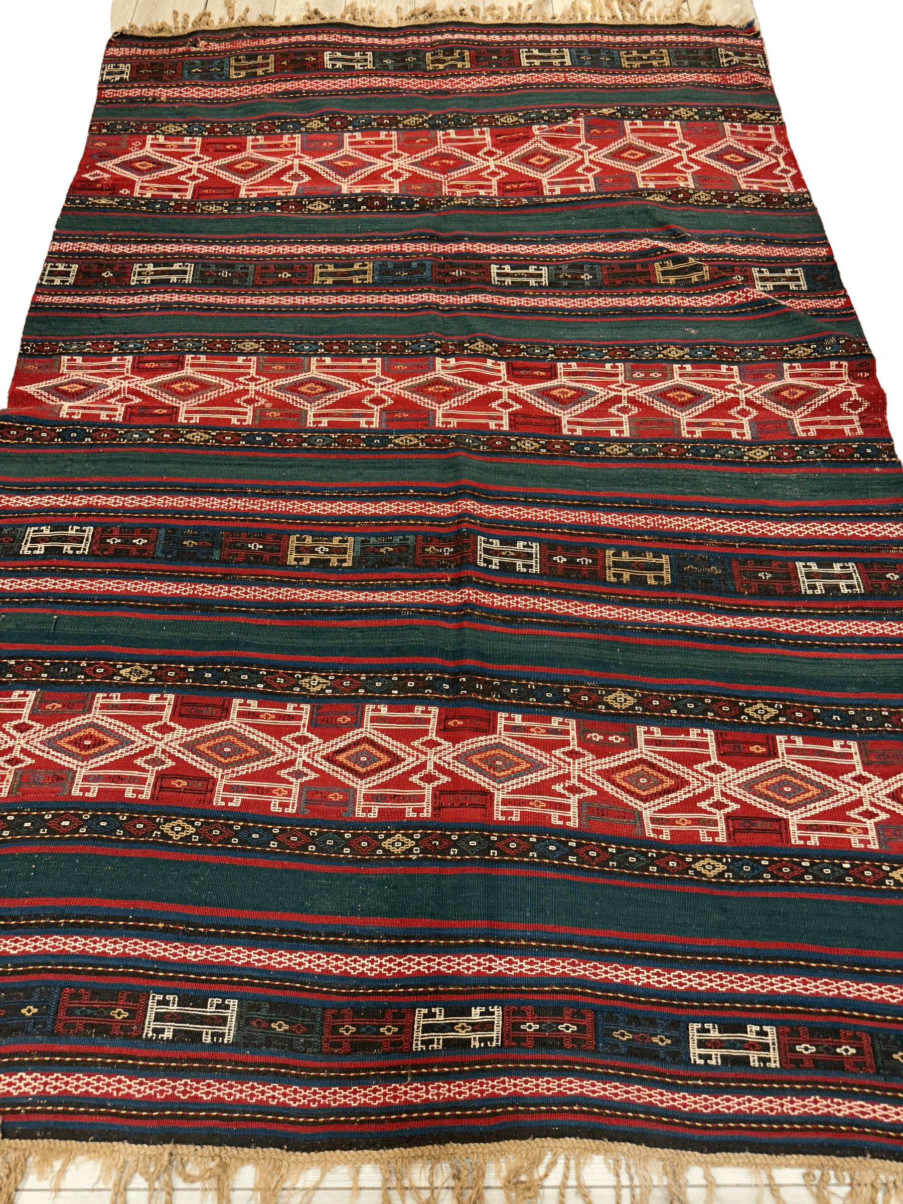 UNIQUE (collectors special) Antique Caucasian Verneh Rug 5’4” x 8’