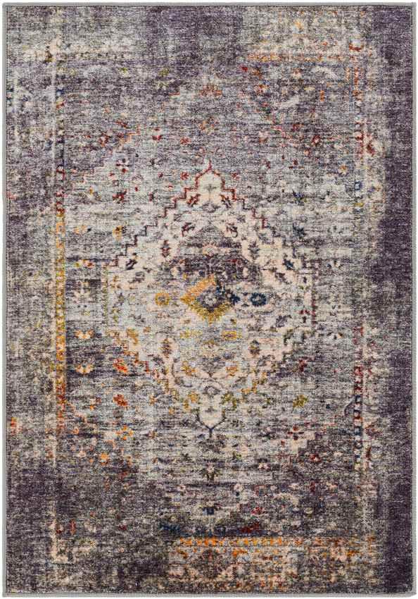 Veedersburg Traditional Dark Brown Washable Area Rug