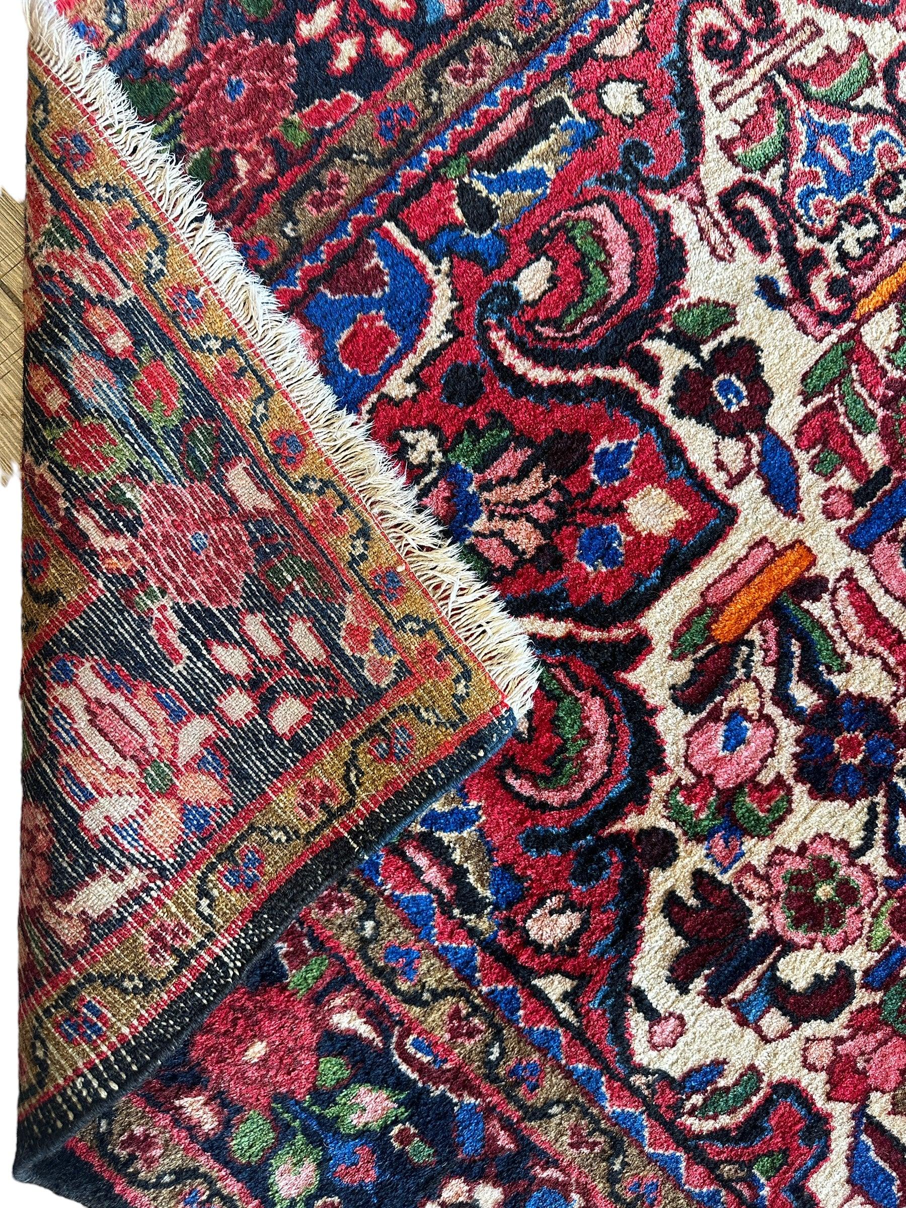 Vintage Handmade Persian Hamadan Rug 4’4” x 7’1”