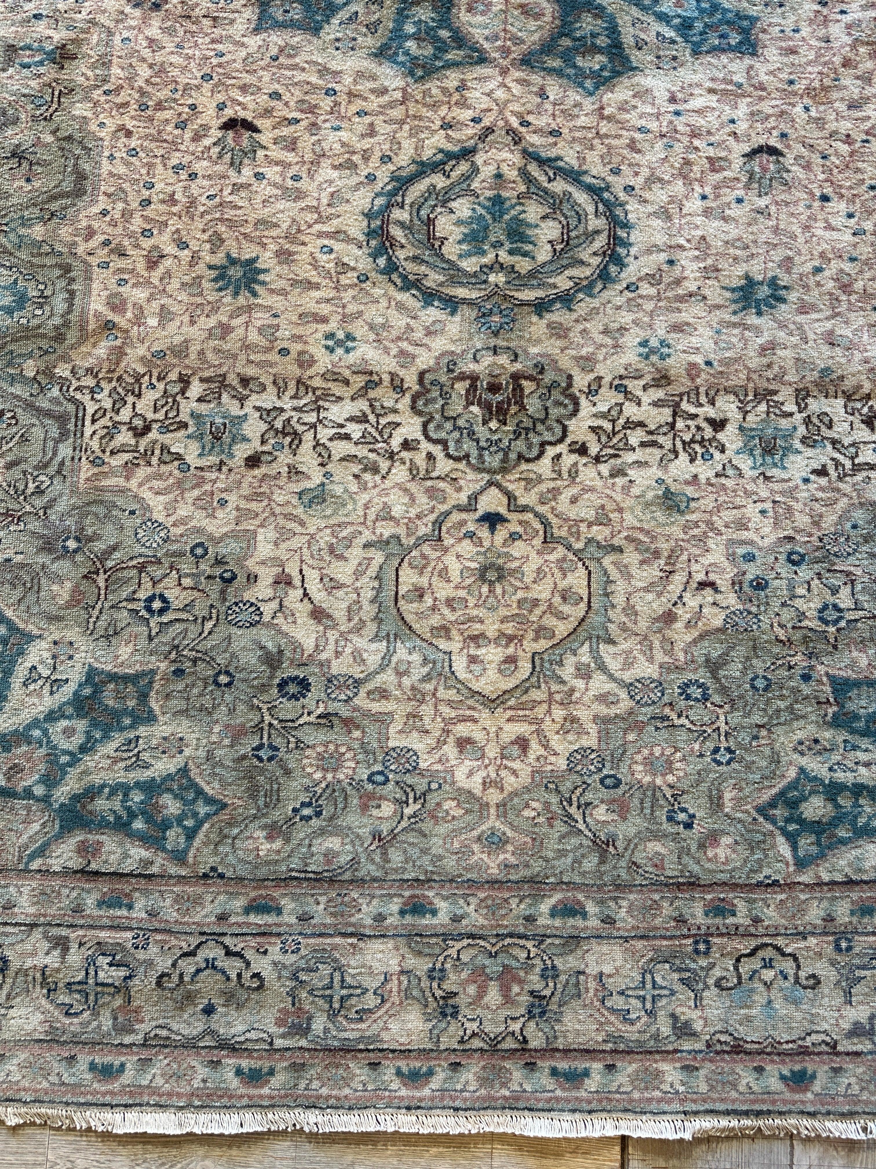 Vintage Handmade Turkish Area Rug 6’3” x 9’5”