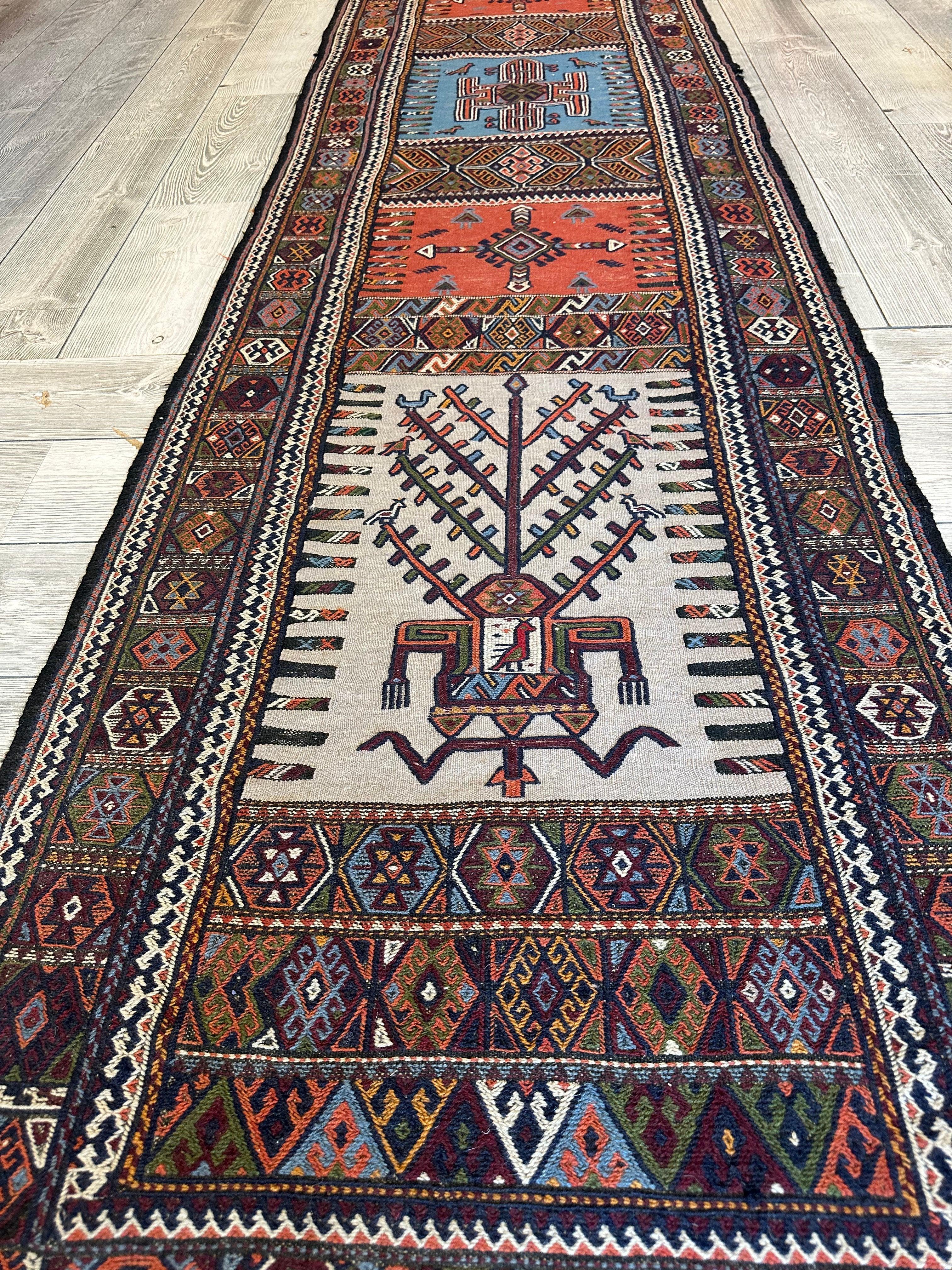 Vintage Kurdish Qochan Runner 2’9” x 12’9”