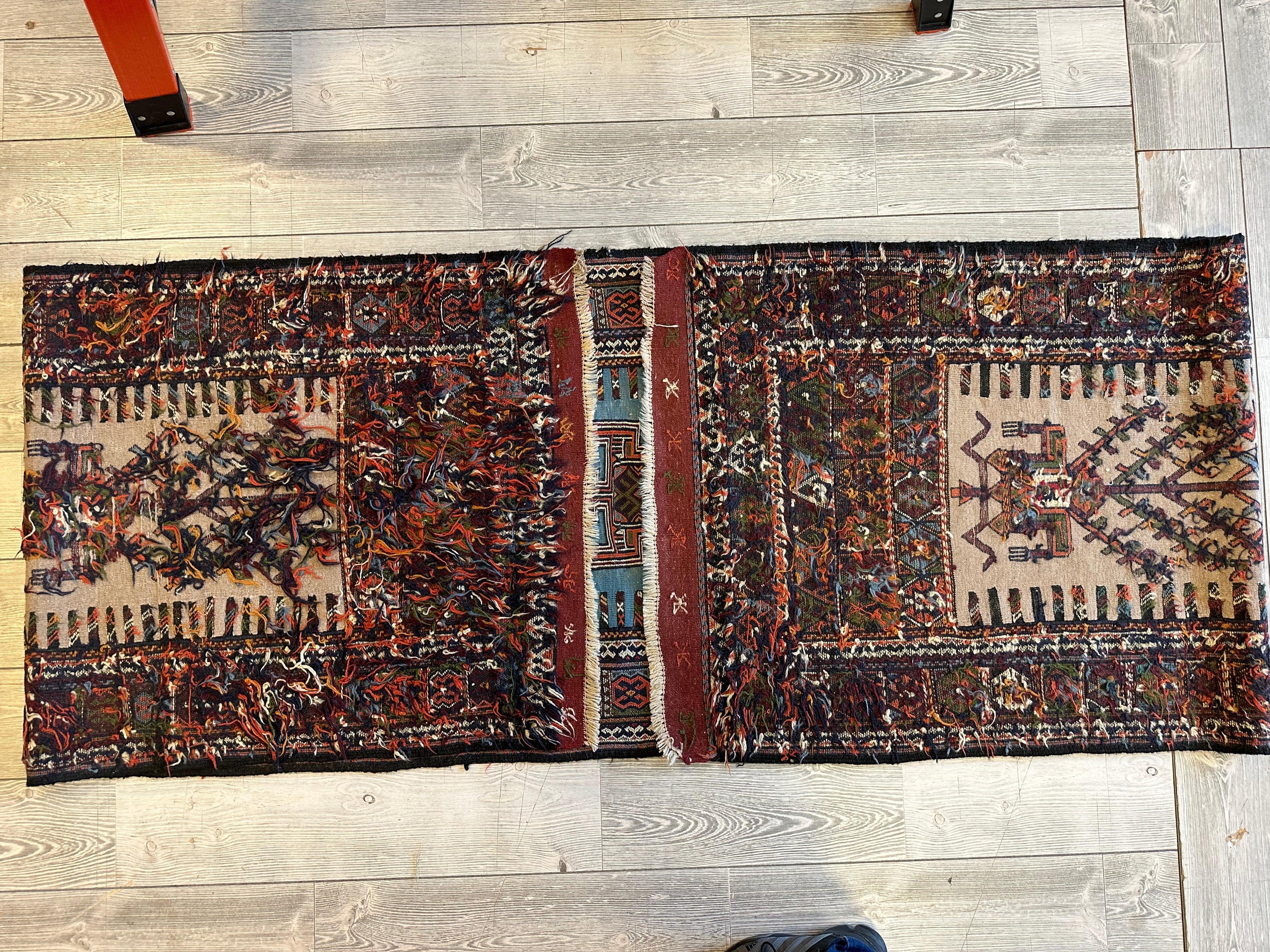 Vintage Kurdish Qochan Runner 2’9” x 12’9”