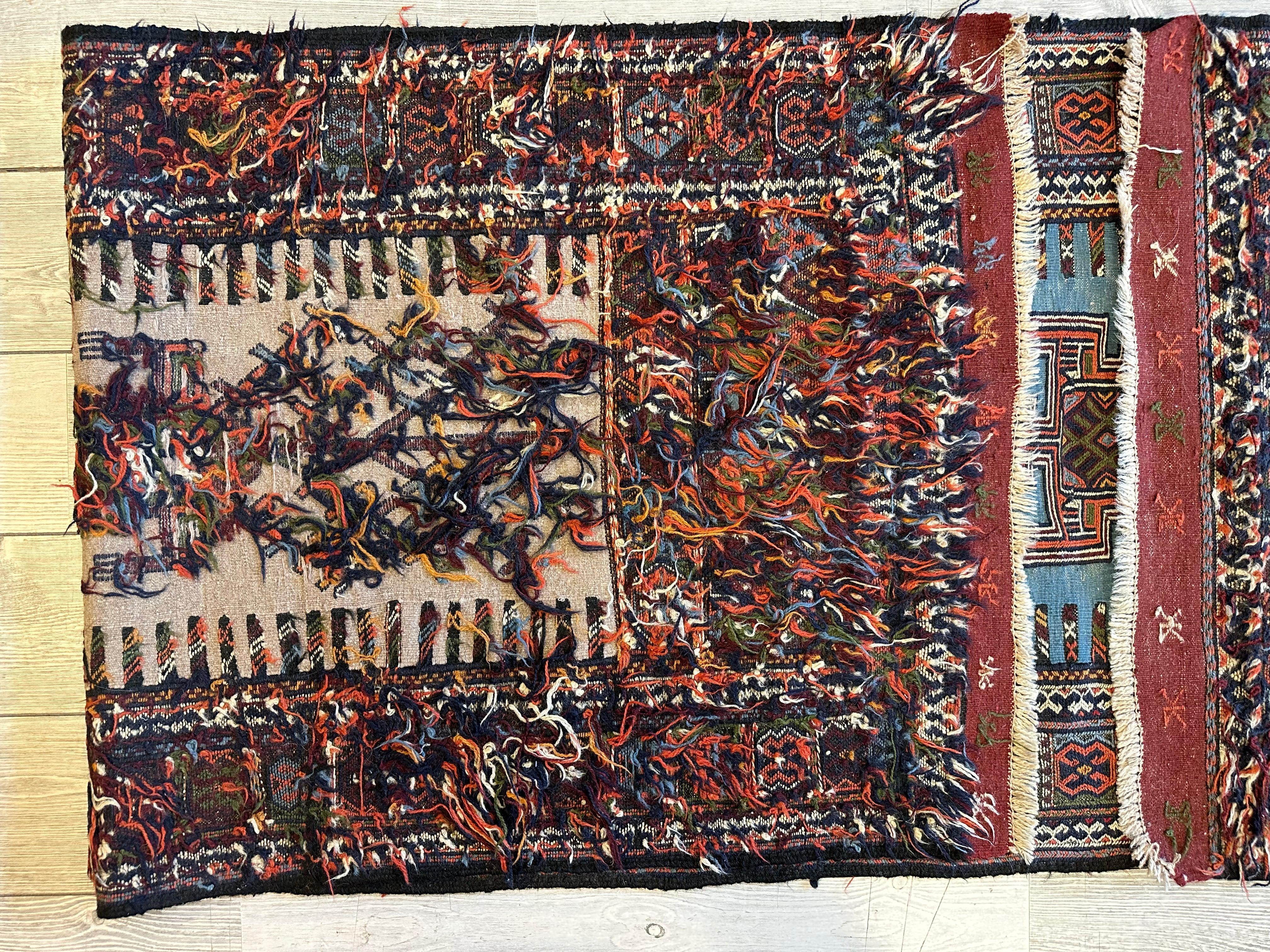 Vintage Kurdish Qochan Runner 2’9” x 12’9”