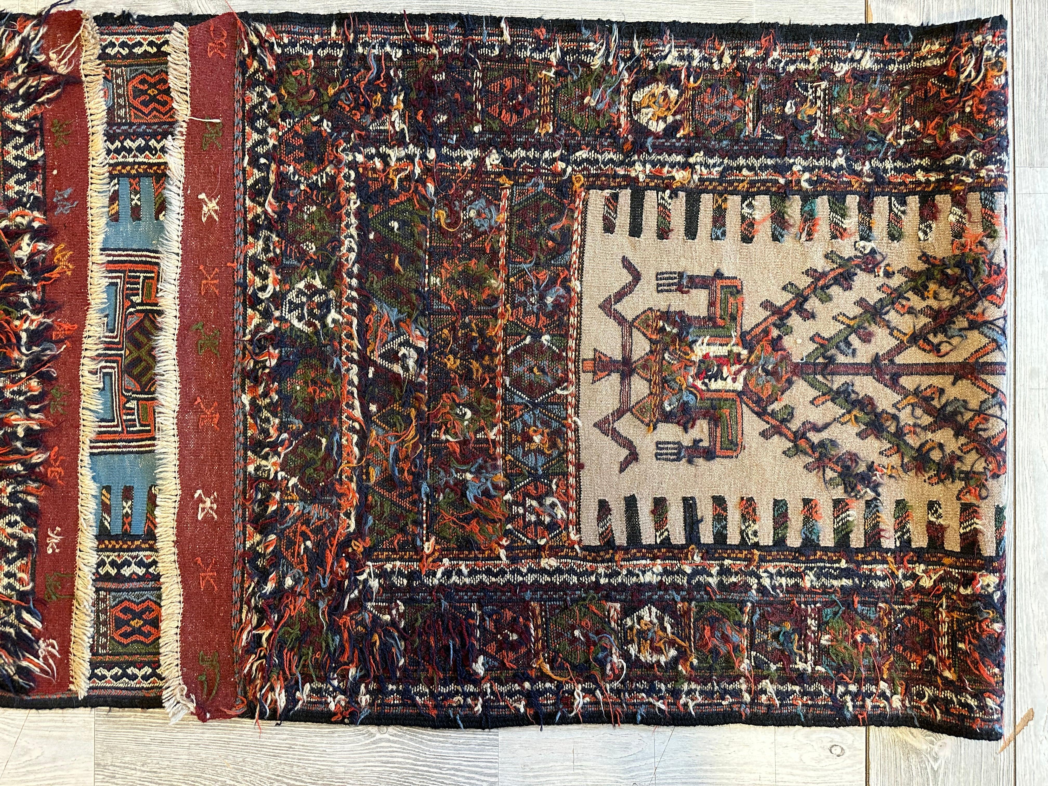 Vintage Kurdish Qochan Runner 2’9” x 12’9”