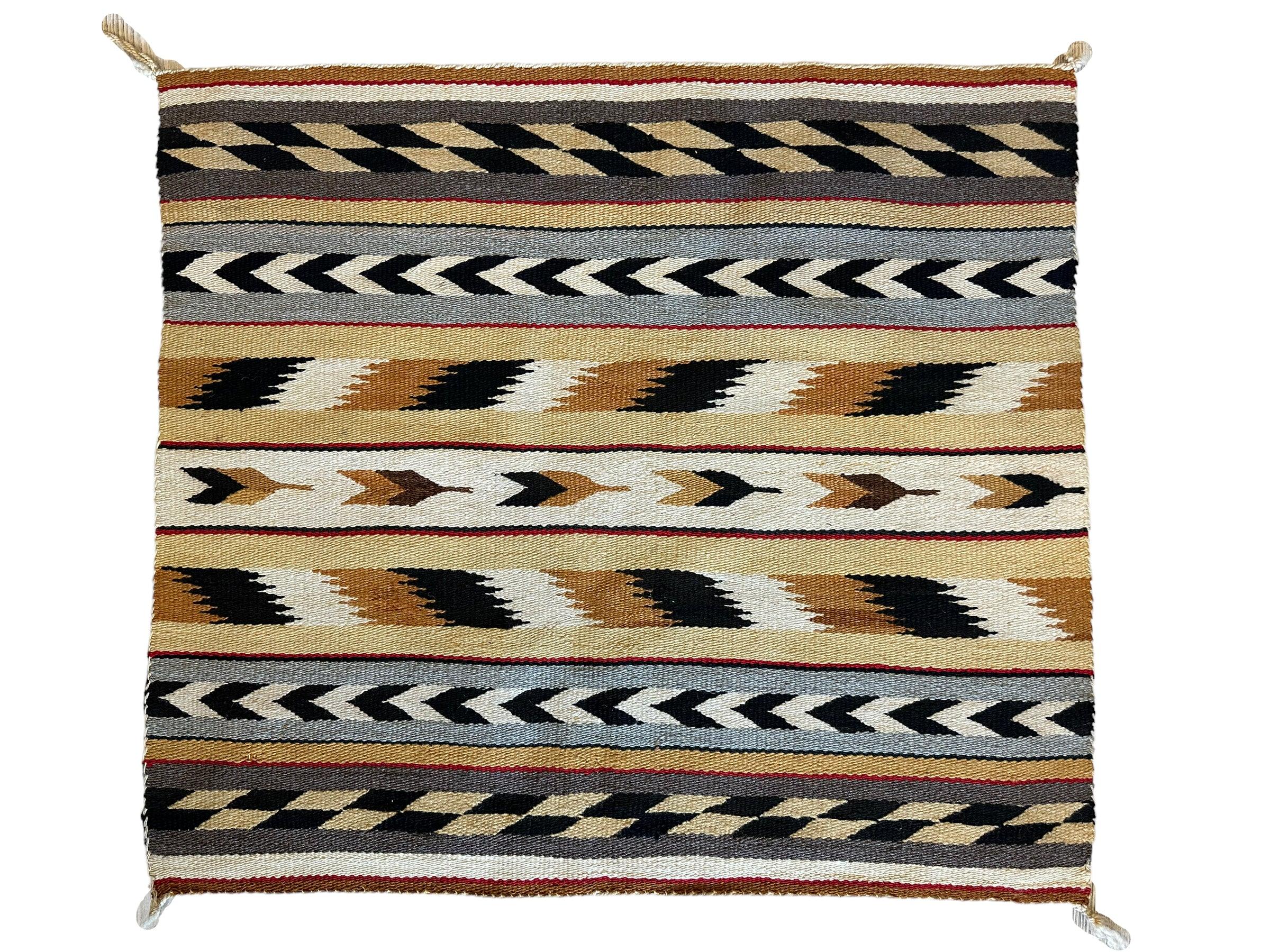 Vintage Native American Navajo Rug 29” x 32”