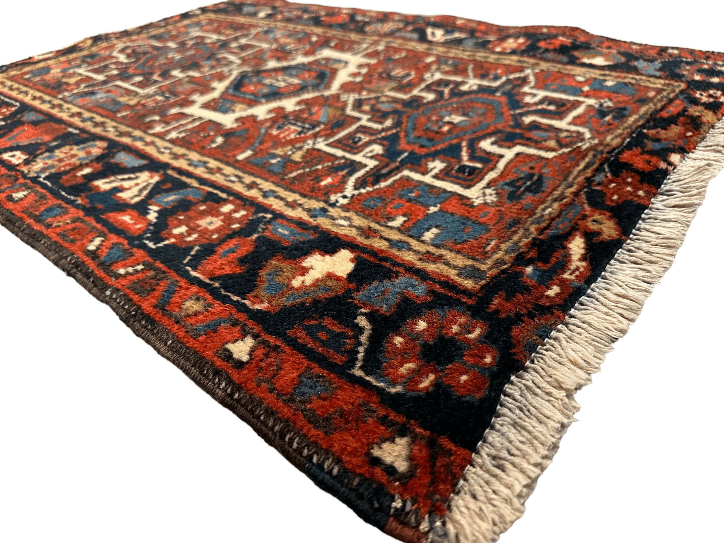 Vintage Persian Karaja Heriz Runner 24”x33”