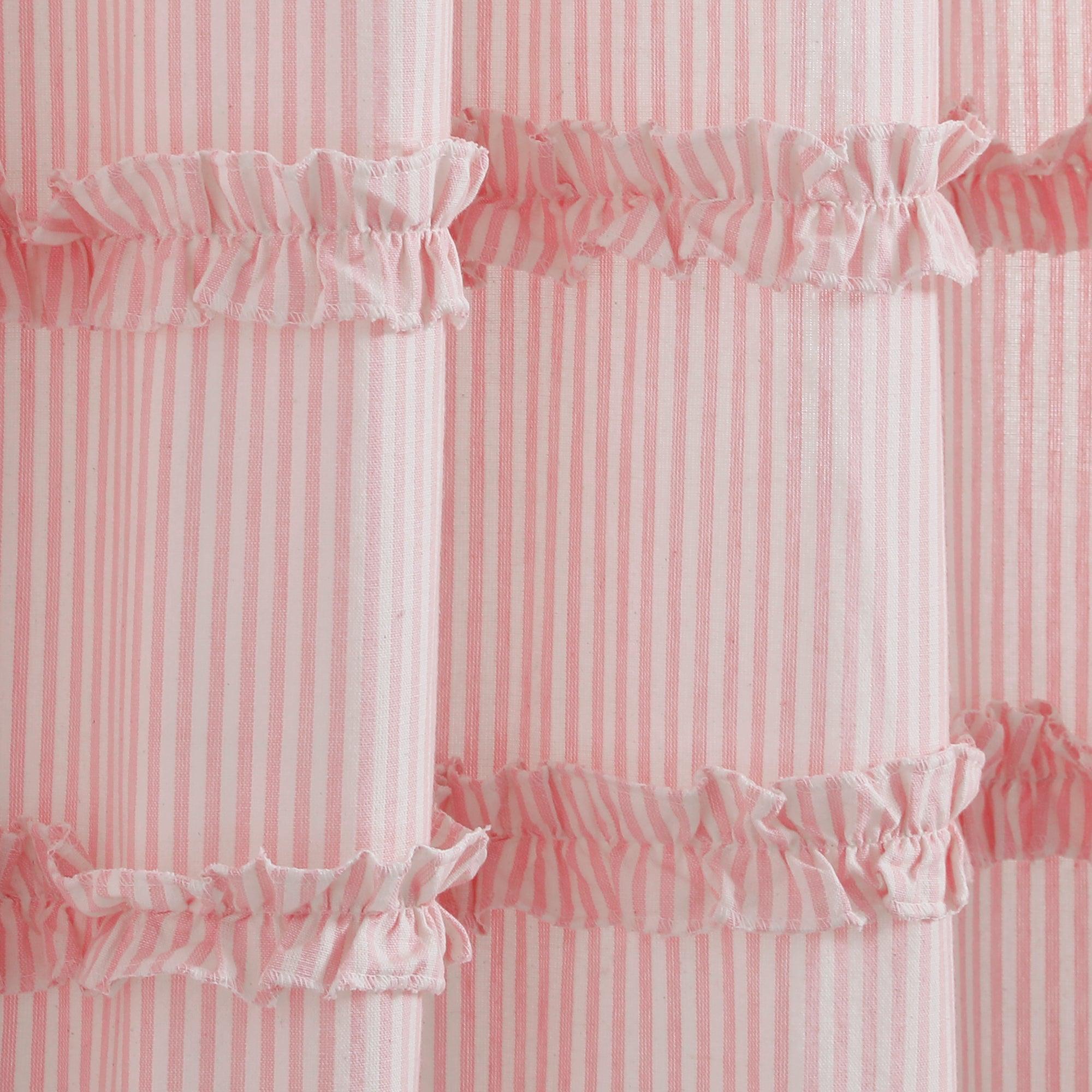 Vintage Stripe Yarn Dyed Window Curtain Panel Set