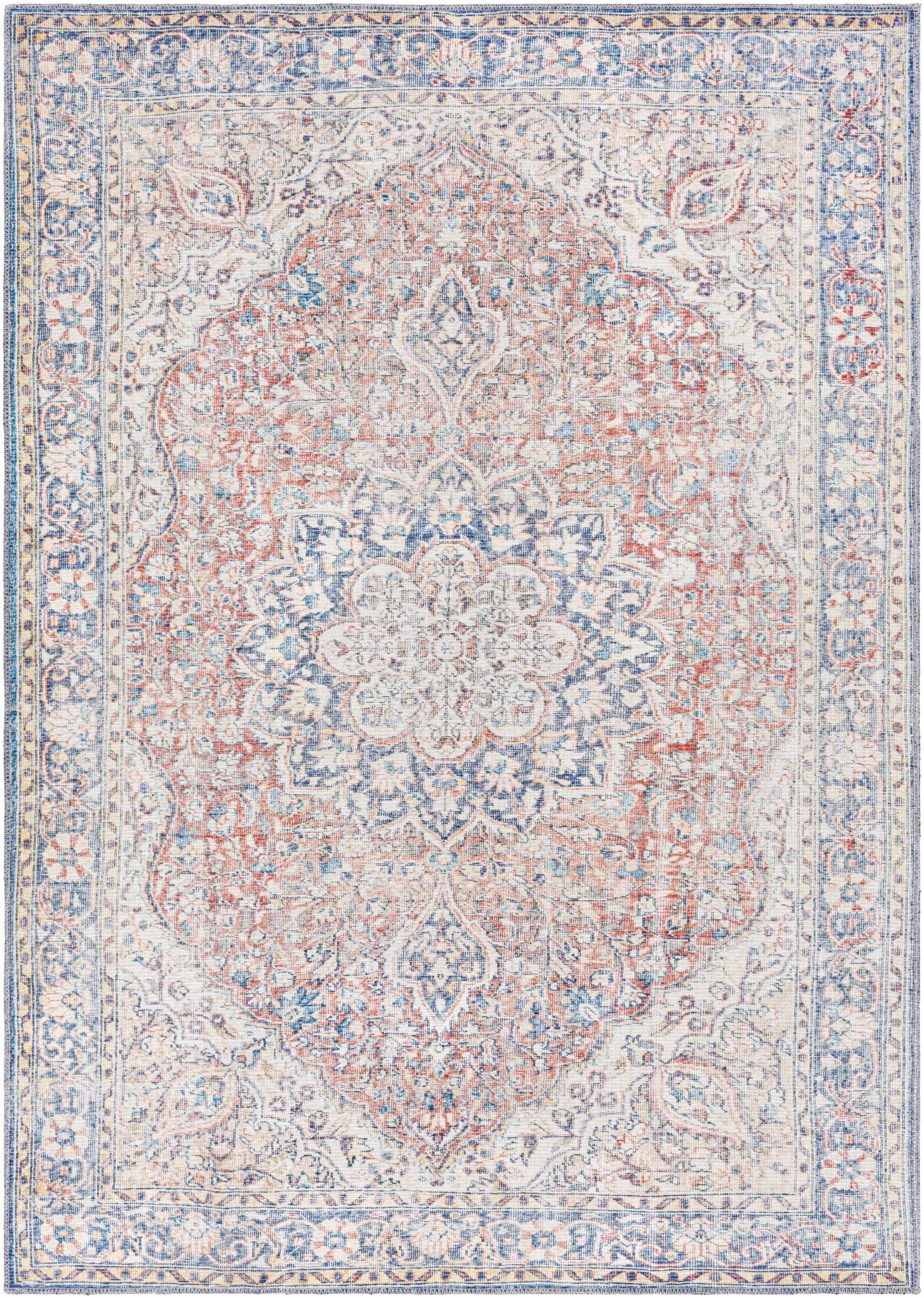 Wacousta Red&Blue Washable Rug