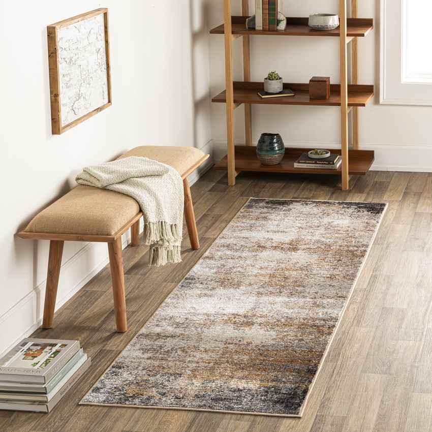 Wakarusa Modern Beige Washable Area Rug