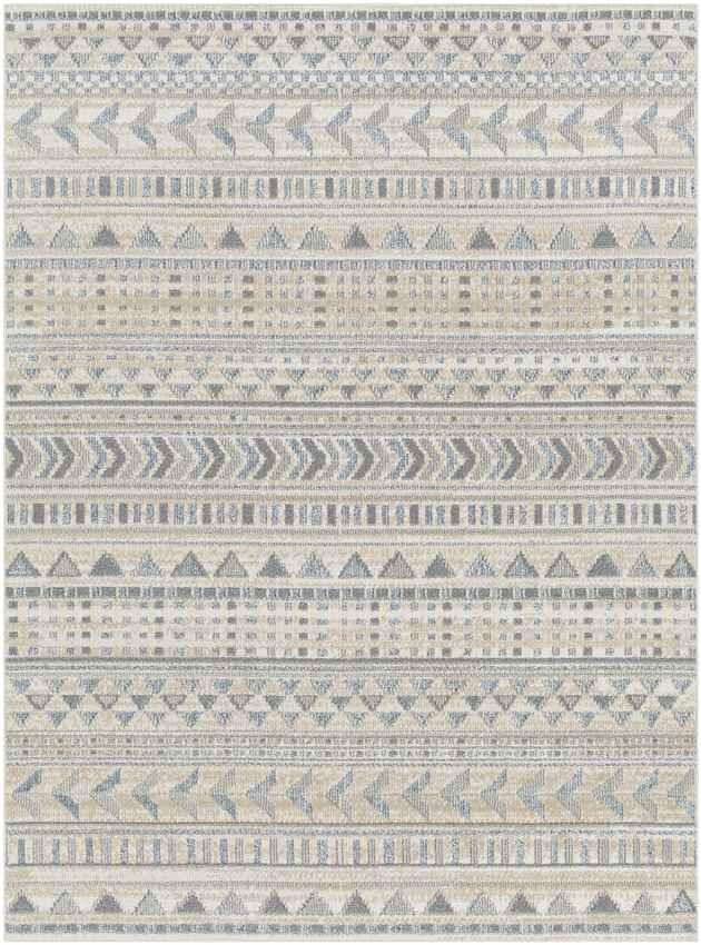 Wamego Global Light Gray Washable Area Rug