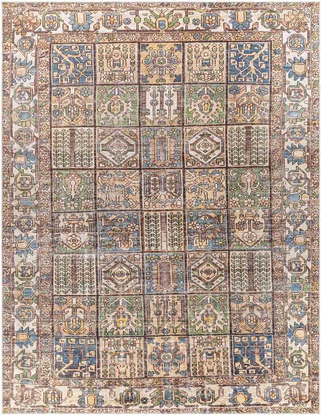 West Dundee Traditional Mocha Washable Area Rug