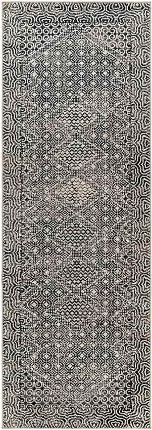 West Harrison Global Black Washable Area Rug