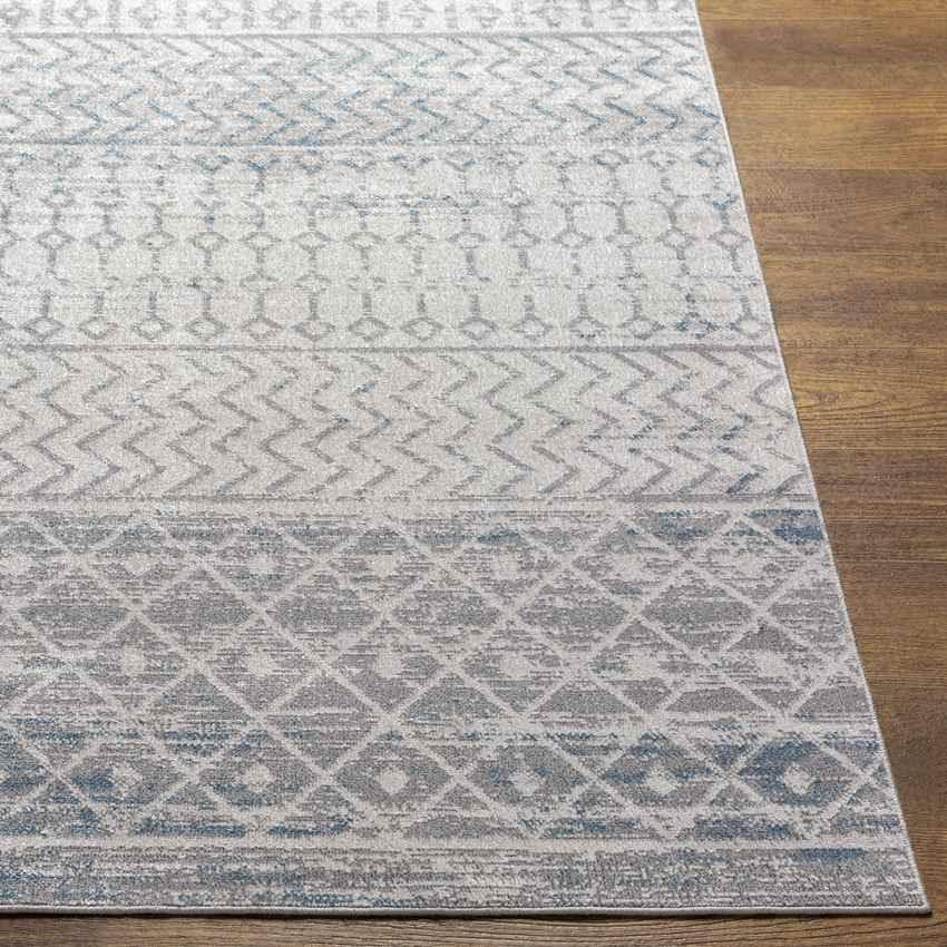 West Terre Haute Global Medium Gray Washable Area Rug