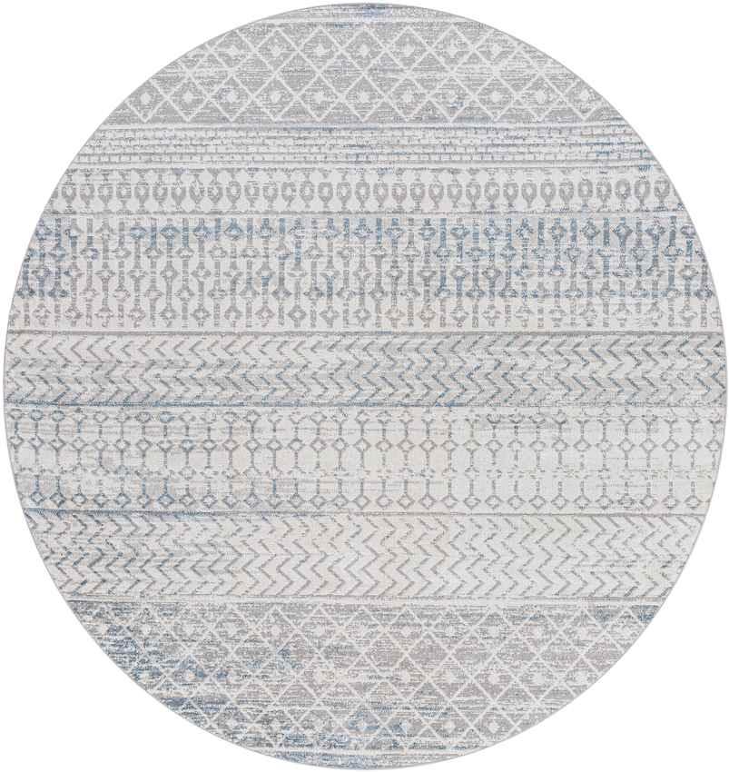 West Terre Haute Global Medium Gray Washable Area Rug