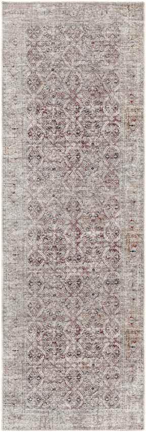 West Union Traditional Rust Washable Area Rug