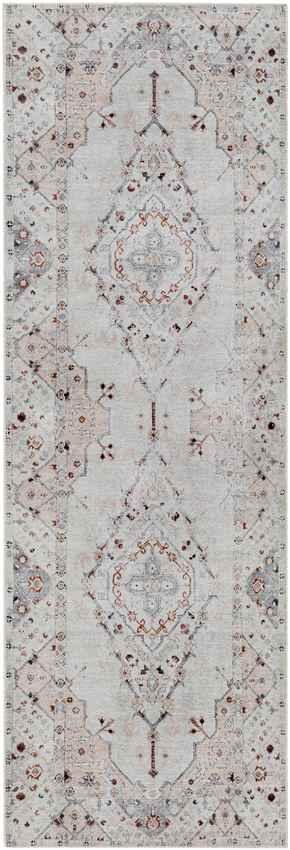 Westside Traditional Light Gray Washable Area Rug