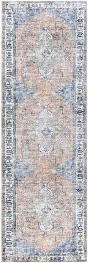 Westwood Traditional Blue Washable Area Rug