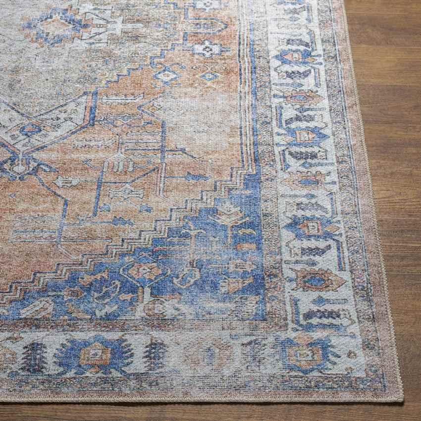 Westwood Traditional Blue Washable Area Rug