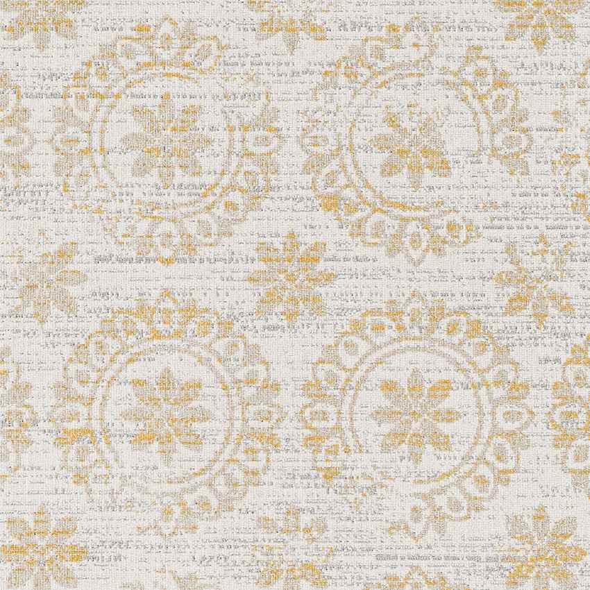 William Traditional Beige Washable Area Rug