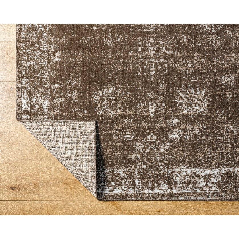 Yevette Traditional Dark Brown Area Rug