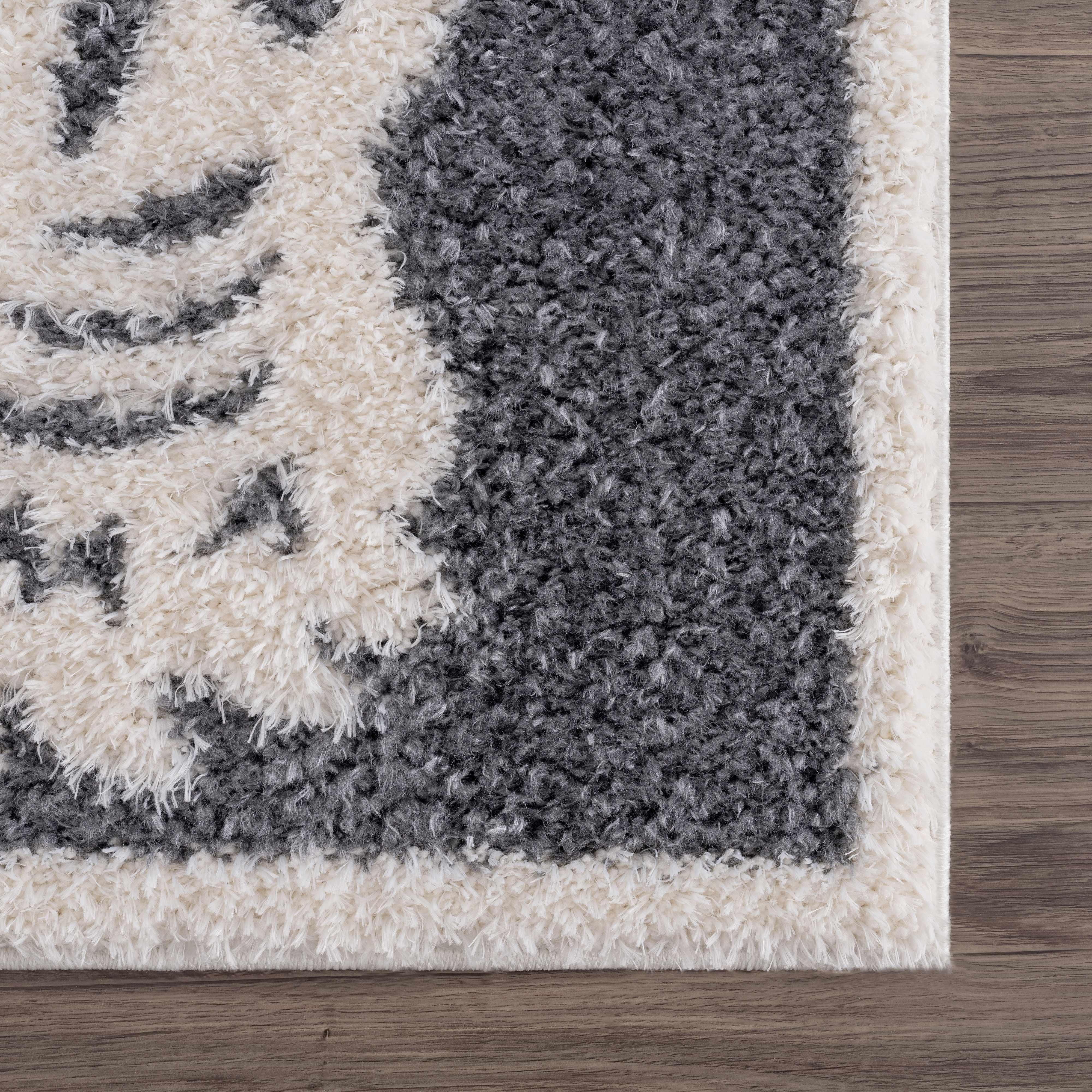 Zane Charcoal Tibetan Tiger Area Rug