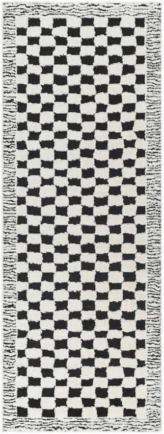 Zechariah Modern Ivory/Black Area Rug