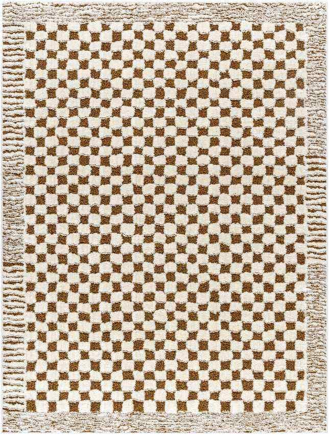 Zechariah Modern Ivory/Brown Area Rug