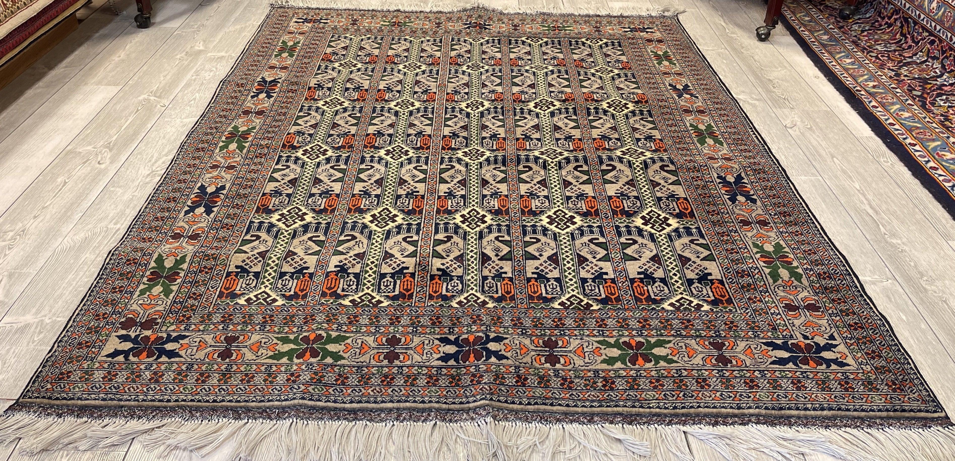 Afghani Area Rug I Ala Bakhmal 5x7 Ft - Kapisa Rugs