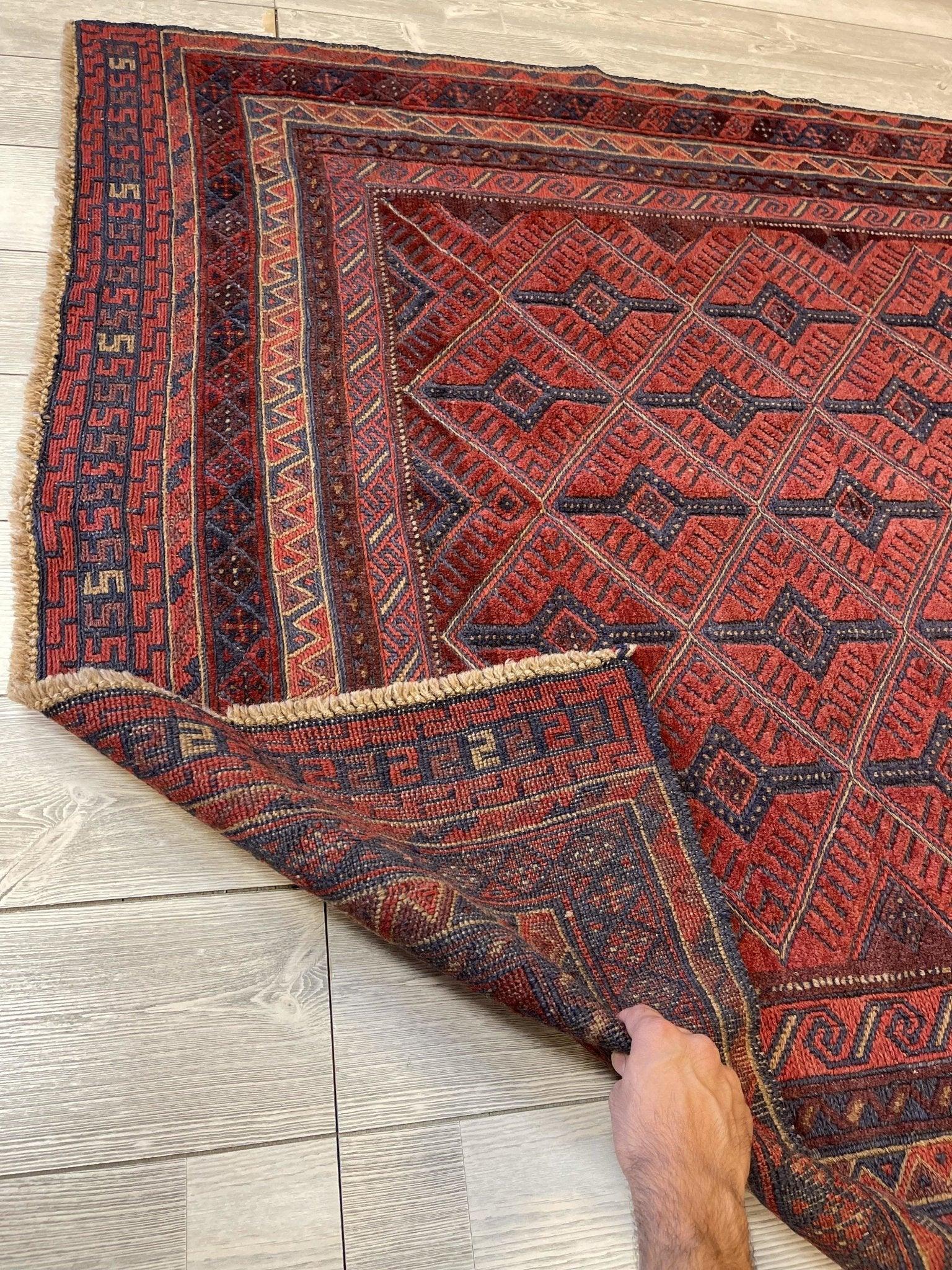 Beautiful Afghani Kilim Rug 6'8''x5'5'' - Kapisa Rugs