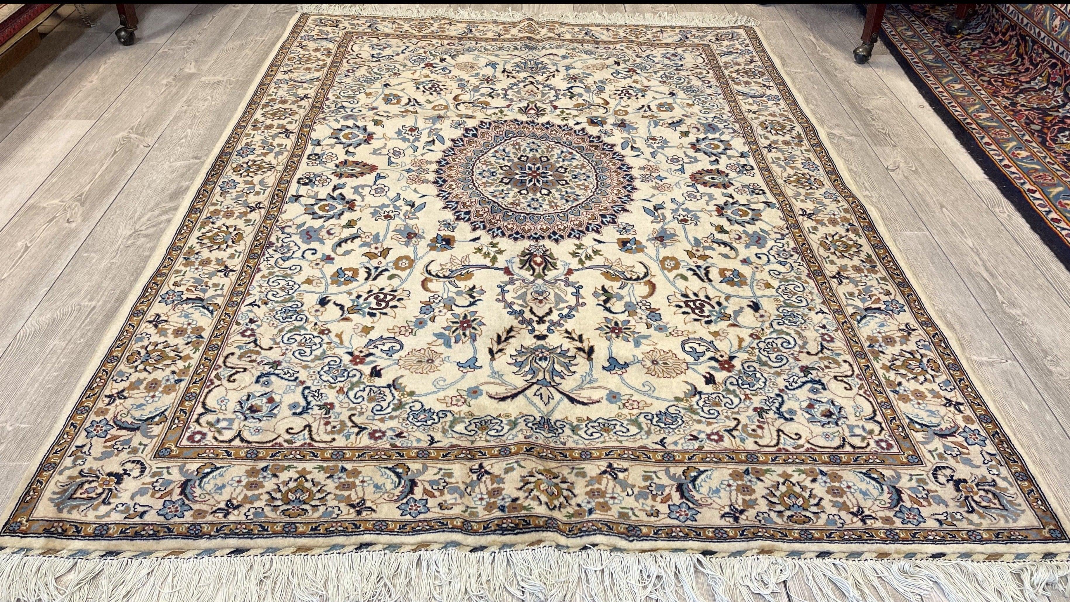 Belgium Wool Afghani Made Persian Knot I Nain Rug 5x7 Ft - Kapisa Rugs